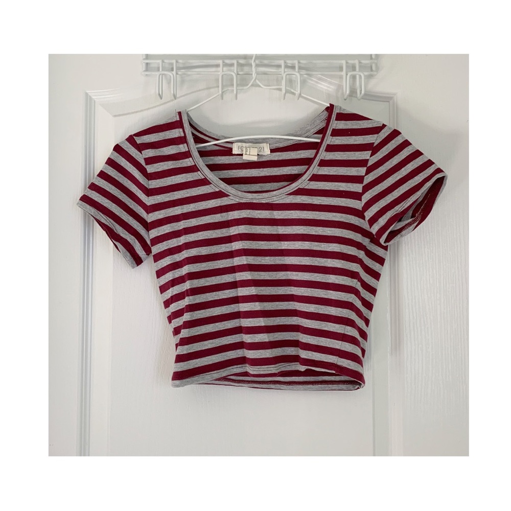 Striped crop top
